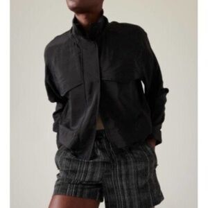 Athleta Cropped Windbreaker Jacket
